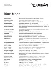 DURAVIT Blue Moon Instrucciones De Montaje