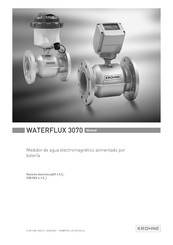 KROHNE WATERFLUX 3070 Manual