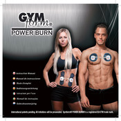 GYMFORM POWER BURN Manual De Instrucciones