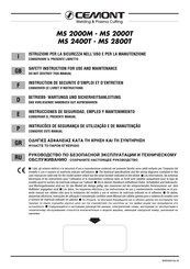 CEMONT MS 2000T Manual De Instrucciones