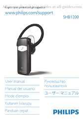 Philips SHB1200 Manual Del Usuario