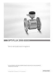 Krohne OPTIFLUX 2000 Inicio Rápido