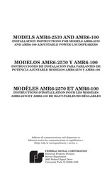 Federal Signal Corporation AMR6-100 Instrucciones De Instalación