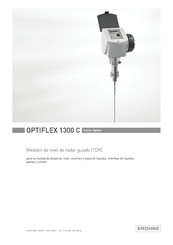 KROHNE OPTIFLEX 1300 C Inicio Rápido