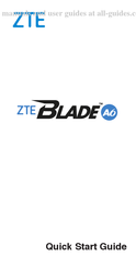 ZTE Blade A6 LITE Guia De Inicio Rapido