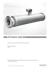 KROHNE OPTIMASS 2000 Manual