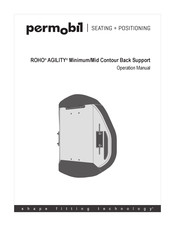 Permobil ROHO AGILITY Minimum/Mid Contour Back Support Instrucciones De Uso