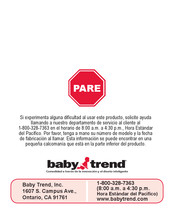 Baby Trend TrendZ FastBack Manual Del Propietário