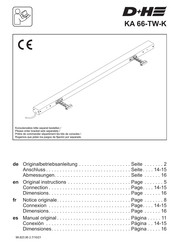 D+H KA 66-TW-K Manual Del Usuario