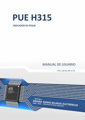 RADWAG PUE H315 Manual De Usuario