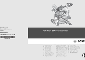 Bosch GCM 10 SD PROFESSIONAL Manual Original