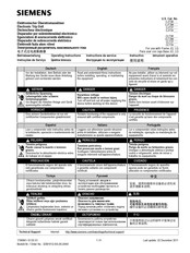 Siemens CLT3W Serie Instructivo