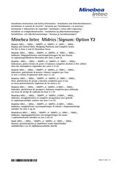 Minebea Intec Midrics MAPS1-4 Serie Instalación E Indicaciones De Seguridad