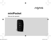 signia miniPocket Manual Del Operador