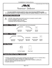 AVS Ventvisor 774040 Manual Del Usuario