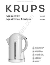 Krups AquaControl Instrucciones De Uso