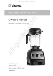 Vitamix PROFESSIONAL Serie Manual Del Propietário