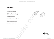 vitra. AdHoc Instrucciones Para El Uso