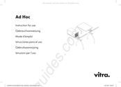 vitra. AdHoc Instrucciones Para El Uso