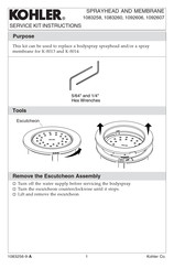 Kohler 1083258 Manual De Instrucciones