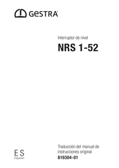 GESTRA NRS 1-52 Traducción Del Manual De Instrucciones Original