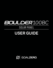 GOAL ZERO BOULDER 100BC Guia Del Usuario