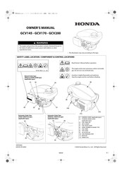 Honda Motor GCV145 Manual Del Propietário