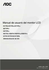 AOC G2770PQU Manual De Usuario