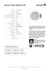 Vadsbo CBU-PIRDALI-HB Manual De Instrucciones