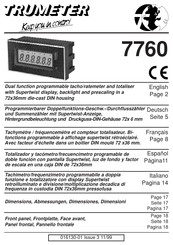 Trumeter 7760 Manual De Instrucciones