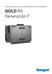 Swegon GOLD RX F Serie Instrucciones De Funcionamiento Y Mantenimiento