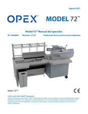 Opex MODEL 72 Manual Del Operador