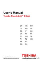 Toshiba Thunderbolt 3 Dock Manual Del Usuario