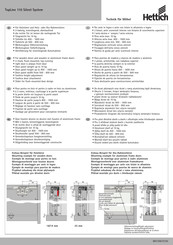 Hettich TopLine 110 Silent System Instrucciones De Montaje