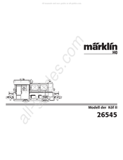 marklin 26545 Manual Del Usuario