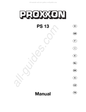 Proxxon PS 13 Manual