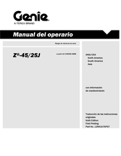 Genie Z4525D-3958 Manual Del Operario