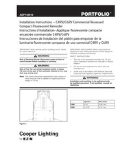 Eaton Cooper Lighting PORTFOLIO C4RV Instrucciones De Instalación