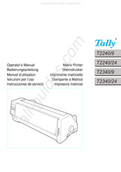 Tally T2340/9 Instrucciones De Servicio