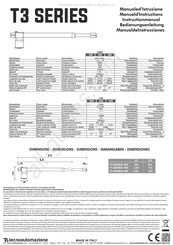 Tecno Automazione T3 Serie Manual De Instrucciones