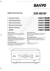 Sanyo DSR-M810P Manual De Instrucciones