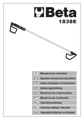 Beta 1838E Manual De Uso E Instrucciones