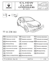 Renault 77 11 238 161 Instrucciones De Montaje