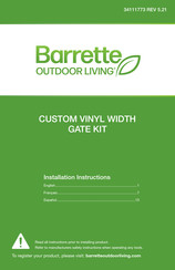 Barrette Bella Premier Serie Instrucciones De Instalación