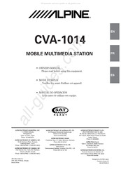 Alpine CVA-1014 Manual Del Usuario