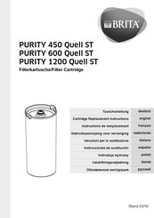 Brita purity 600 Quell ST Instrucciones De Sustitución