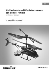 Simulus GH-245 Operación Manual