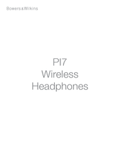 Bowers & Wilkins PI7 Manual De Instrucciones