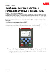 ABB PSTX105 Configuración