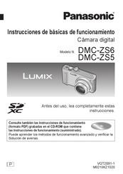 Panasonic DMC-ZS6 Instrucciones De Básicas De Funcionamiento